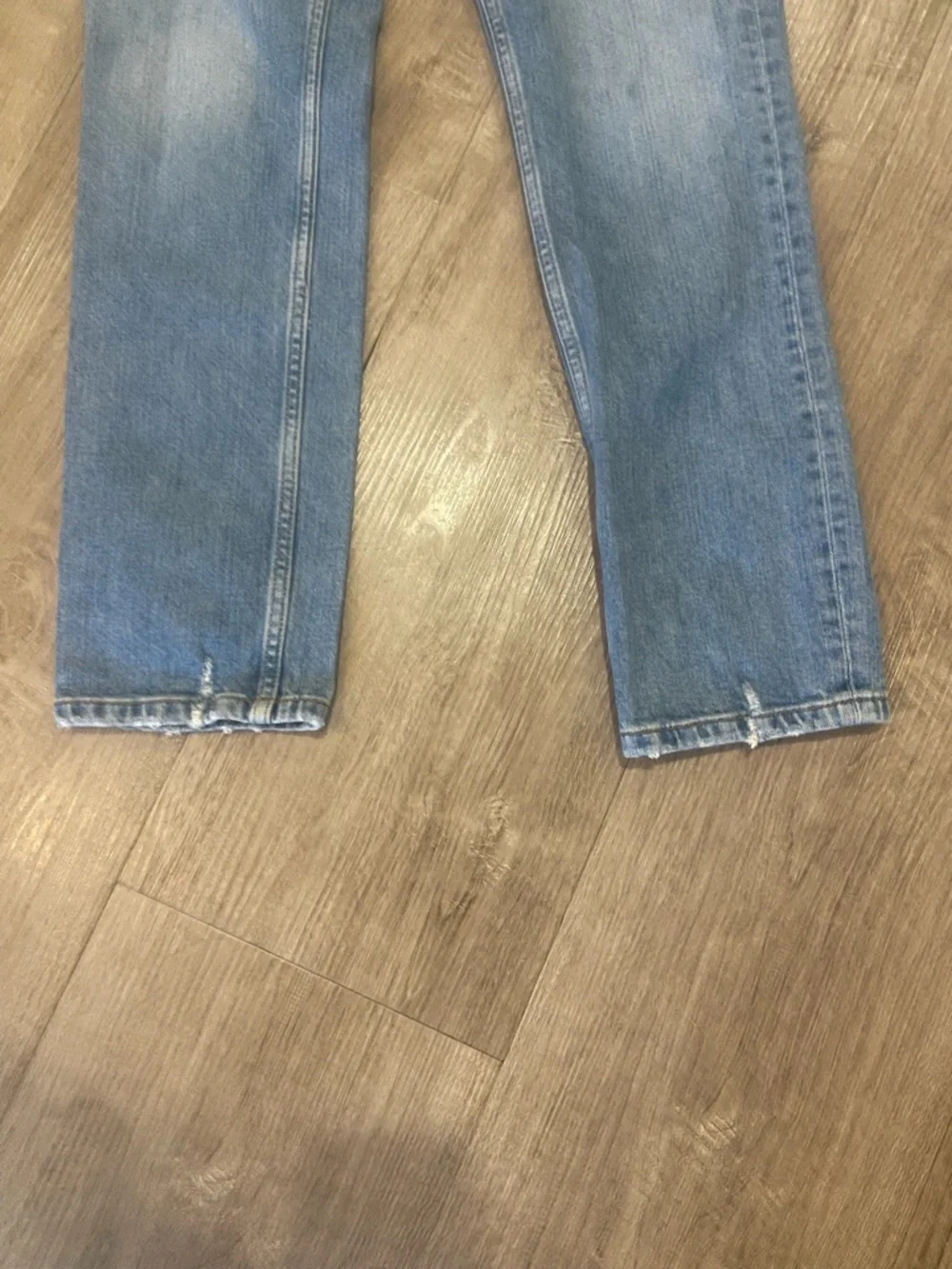 Anine Bing Jane Light Blue Straight-Leg Jeans - Picture 7 of 8